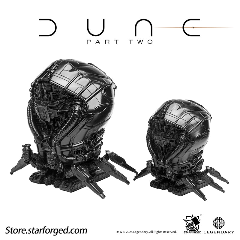 Baron Harkonnen is infamous for his ruthless cruelty and vile machinations. He amasses wealth through extortion, deceit, and betrayal, while maintaining his grip on power through torture, assassination, and slavery.
The Baron is obsessed with usurping House Corrino’s dominion, seeking to forge his own Harkonnen Empire. And on the desert planet of Arrakis, his forces plunder the planet’s precious "spice" with monstrous harvesting machines. The thunderous roar of their engines brings him limitless wealth and